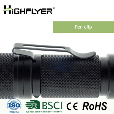 Torcia elettrica ricaricabile del Usb del bottone di incandescenza di XPE micro, torcia elettrica del fascio del fuoco del LED