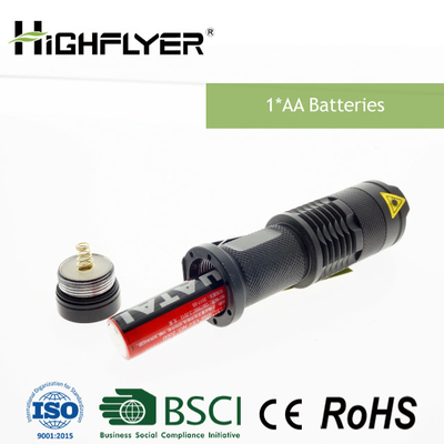 La messa a fuoco della tasca ha condotto la torcia elettrica, la torcia elettrica ad alta intensità 200LM di 3W LED