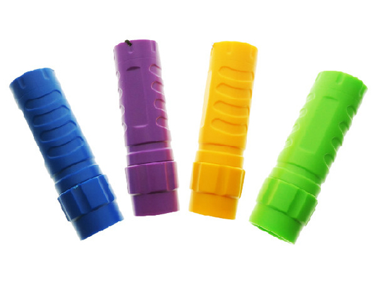 Plastica blu/arancio Aaa ha condotto la torcia elettrica, torcia principale promozionale 40 lumi