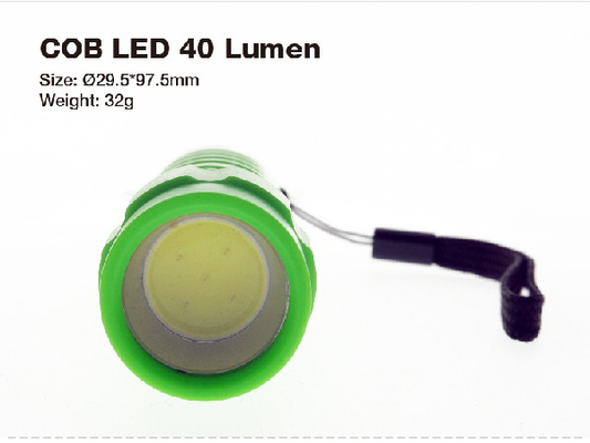 Plastica blu/arancio Aaa ha condotto la torcia elettrica, torcia principale promozionale 40 lumi