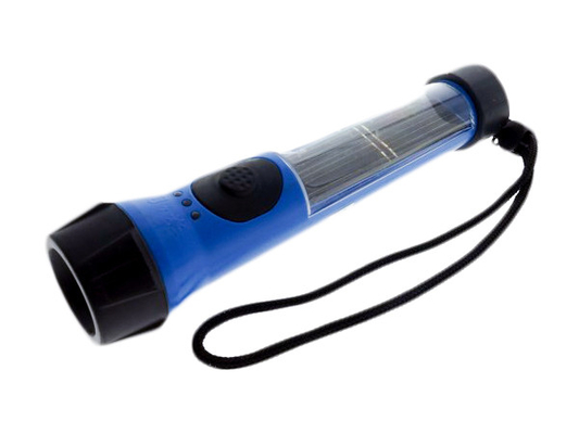 Una torcia elettrica autoalimentata solare da 100 lumi, plastica dell'ABS ha condotto la torcia della torcia elettrica