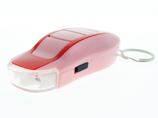 Materie plastiche 80 * 44 * 25mm della mini di dimensione di Keychain torcia elettrica della dinamo LED