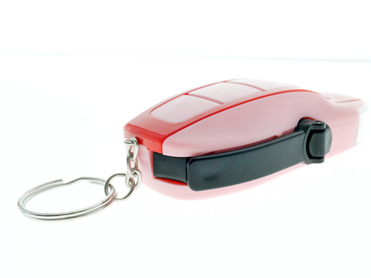 Materie plastiche 80 * 44 * 25mm della mini di dimensione di Keychain torcia elettrica della dinamo LED