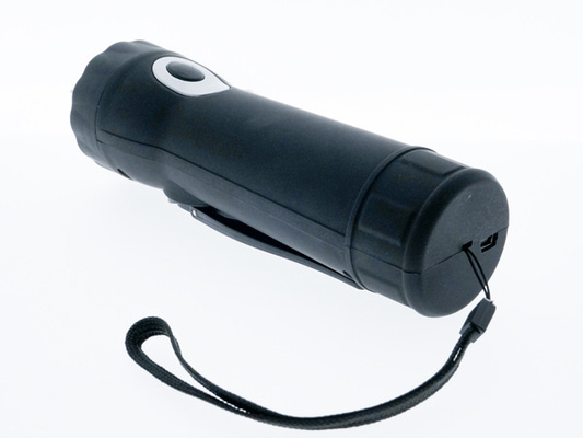 funzione di illuminazione di colore del nero di tocco della torcia elettrica della manovella della dinamo di 0.5W LED