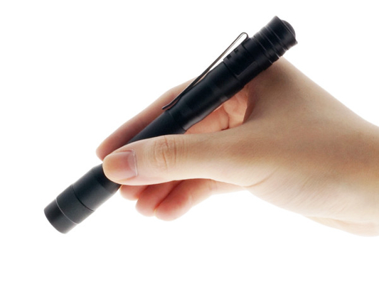 Mini torcia elettrica resistente della penna, torcia elettrica di dimensione della penna più luminosa 130 lumi