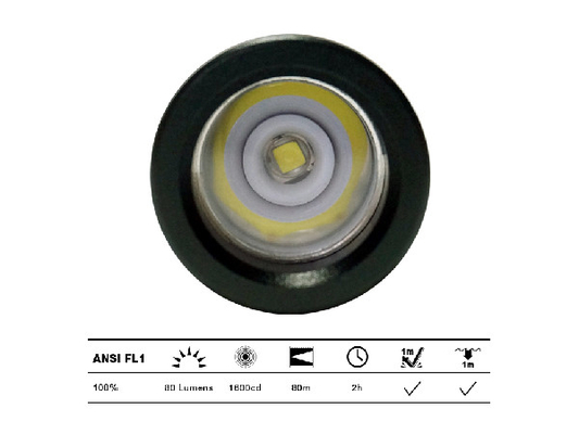 Temperatura del colore all'aperto potente di forma 80lm 6400K della penna della torcia elettrica del LED