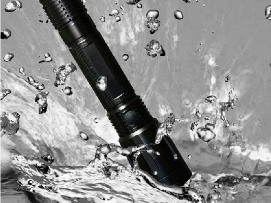 La torcia elettrica di applicazione di legge di A6063 Atex ha condotto l'alto colore del nero del lume della torcia