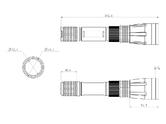 IPX7 impermeabilizzano la torcia elettrica principale con la batteria ricaricabile 6W potenza di uscita