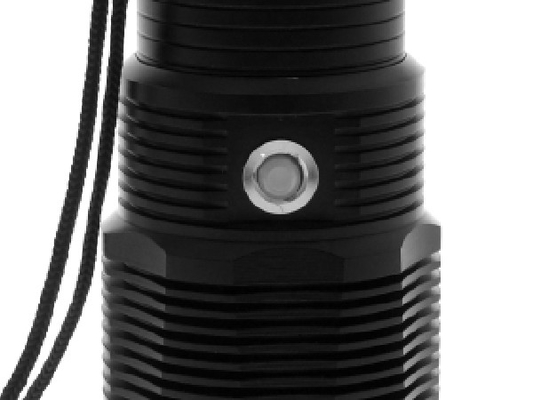 Materiale ricaricabile della lega di alluminio della lampadina della torcia elettrica XHP 50 dello ione LED di Li del dissipatore di calore