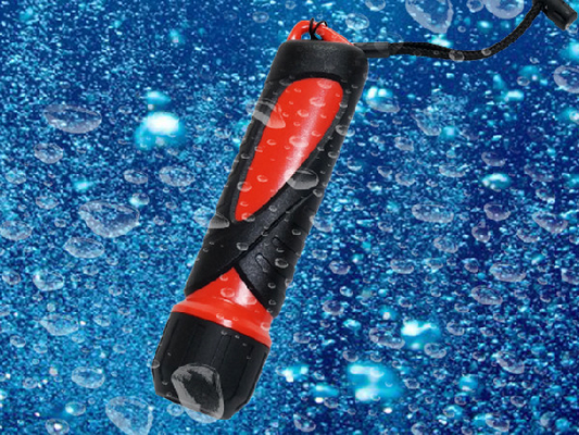 IPX8 impermeabilizzano la torcia elettrica d'immersione principale, 4AA torcia elettrica di immersione con bombole della batteria 10m